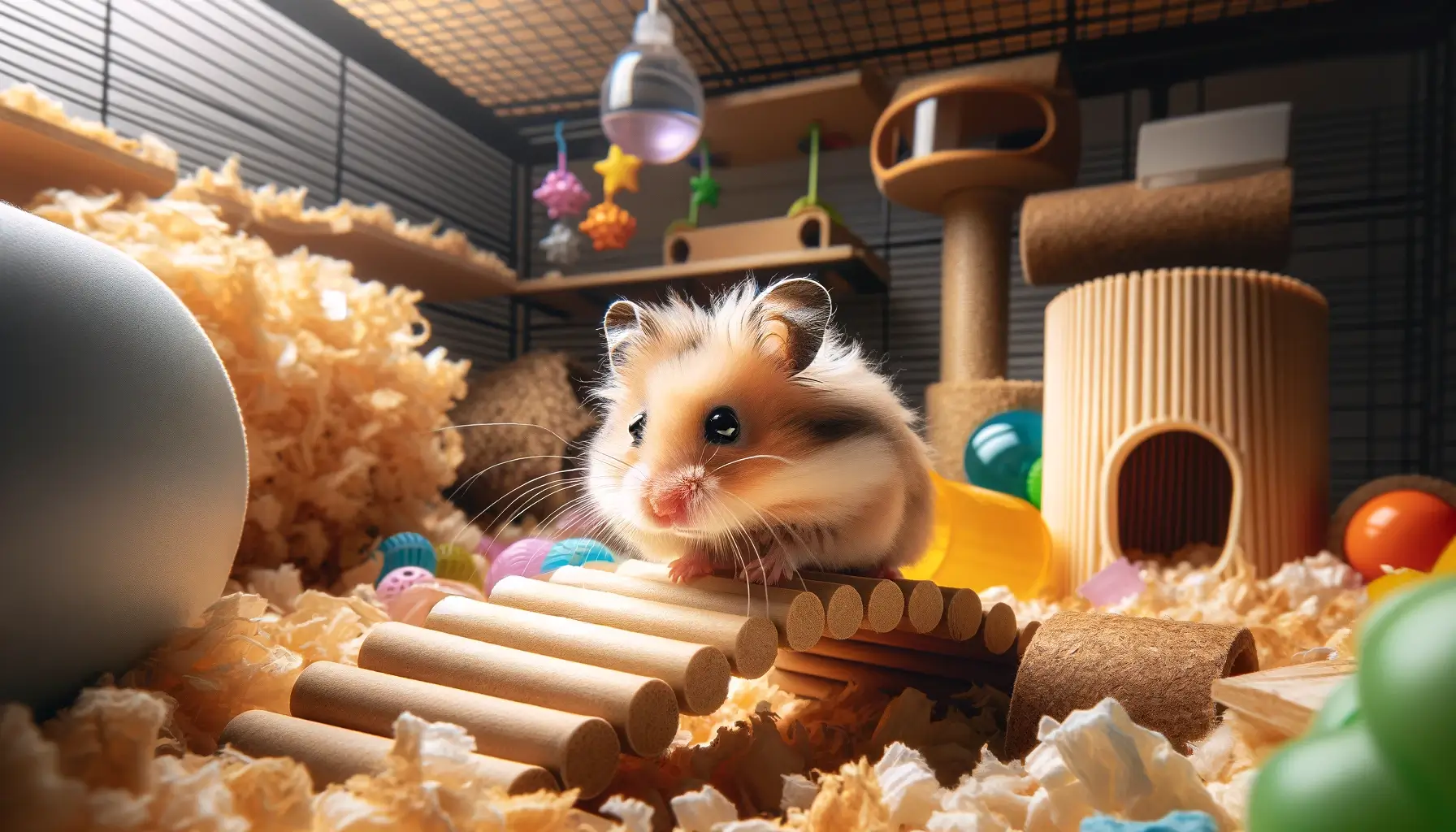 beige syrian hamster